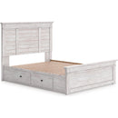  Size_King -- Signature Design by Ashley Makidern Panel Bed with Storage IMAGE 1