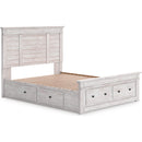  Size_King -- Makidern PCB1171B15 King Panel Storage Bed IMAGE 3