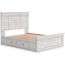  Size_Queen -- Signature Design by Ashley Makidern Panel Bed with Storage IMAGE 1
