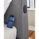  Size_Twin -- Verishaw PCB2721B23 Twin Upholstered Bed IMAGE 13