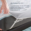  Tempur-Pedic TEMPUR Classic Cotton Sheet Set Cool Gray (Split California King) IMAGE 9
