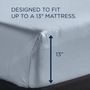  Tempur-Pedic TEMPUR Classic Cotton Sheet Set Sleepy Blue (Split California King) IMAGE 3
