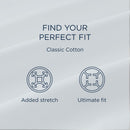  Tempur-Pedic TEMPUR Classic Cotton Sheet Set Sleepy Silver Mist (Queen) IMAGE 12