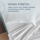  Tempur-Pedic TEMPUR Classic Cotton Sheet Set White (Queen) IMAGE 7