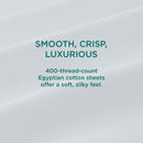  Tempur-Pedic TEMPUR Luxe Egyptian Cotton Pillowcase Set  Sleepy Blue (King) IMAGE 17