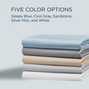  Tempur-Pedic TEMPUR Luxe Egyptian Cotton Sheet Set Sleepy Blue (Twin XL) IMAGE 6