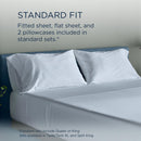  Tempur-Pedic TEMPUR Luxe Egyptian Cotton Sheet Set Sleepy Blue (Full) IMAGE 11
