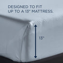  Tempur-Pedic TEMPUR Luxe Egyptian Cotton Sheet Set Sleepy Blue (Full) IMAGE 3