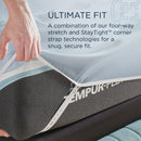  Tempur-Pedic TEMPUR Luxe Egyptian Cotton Sheet Set Sleepy Blue (California King ) IMAGE 9