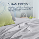  Tempur-Pedic TEMPUR Luxe Egyptian Cotton Sheet Set White (Twin XL) IMAGE 7