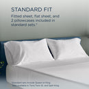  Tempur-Pedic TEMPUR Luxe Egyptian Cotton Sheet Set White (Split California King) IMAGE 11