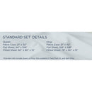  Tempur-Pedic TEMPUR Luxe Egyptian Cotton Sheet Set White (Split King) IMAGE 19