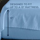  Tempur-Pedic TEMPUR ProAir Sheet Set Blue Azure (Twin XL) IMAGE 3