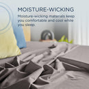  Tempur-Pedic TEMPUR ProAir Sheet Set Cool Gray (Split King) IMAGE 7