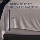  Tempur-Pedic TEMPUR Rayon from Bamboo Sheet Set Cool Gray (Twin XL) IMAGE 3