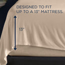  Tempur-Pedic TEMPUR Rayon from Bamboo Sheet Set Sandstone (Full) IMAGE 3
