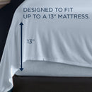  Tempur-Pedic TEMPUR Rayon from Bamboo Sheet Set Sleepy Blue (Queen) IMAGE 3