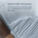  Tempur-Pedic TEMPUR Rayon from Bamboo Sheet Set Sleepy Blue (King) IMAGE 7