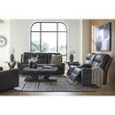  Manufacturer Color_Carbon  -- Benchcraft Mackmenville Reclining Leather Look Sofa IMAGE 11