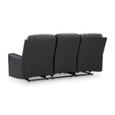  Manufacturer Color_Carbon  -- Benchcraft Mackmenville Reclining Leather Look Sofa IMAGE 4