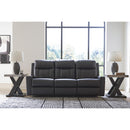  Manufacturer Color_Carbon  -- Benchcraft Mackmenville Reclining Leather Look Sofa IMAGE 5