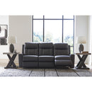  Manufacturer Color_Carbon  -- Benchcraft Mackmenville Reclining Leather Look Sofa IMAGE 6
