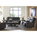  Manufacturer Color_Carbon  -- Benchcraft Mackmenville Reclining Leather Look Loveseat with Console IMAGE 11