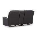 Manufacturer Color_Carbon  -- Benchcraft Mackmenville Reclining Leather Look Loveseat with Console IMAGE 4