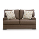  Benchcraft VillaCourt Stationary Leather Look Loveseat 7490935 IMAGE 2