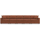  Manufacturer Color_Spice  -- Signature Design by Ashley Modmax Fabric 5 pc Sectional IMAGE 1