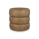  Manufacturer Color_Caramel  -- Ummi Leather Look Ottoman IMAGE 1