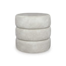  Manufacturer Color_Bone -- Signature Design by Ashley Ummi Leather Look Ottoman A3000792 IMAGE 1