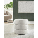  Manufacturer Color_Bone -- Signature Design by Ashley Ummi Leather Look Ottoman A3000792 IMAGE 2