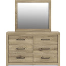  Benchcraft Brozmont Dresser with Mirror B1045-31/B1045-36 IMAGE 2