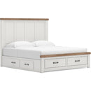  Size_King -- Signature Design by Ashley Savonport Panel Bed with Storage IMAGE 1