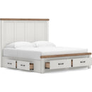  Size_King -- Signature Design by Ashley Savonport Panel Bed with Storage IMAGE 4