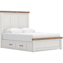  Size_Queen -- Signature Design by Ashley Savonport Panel Bed with Storage IMAGE 1