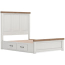  Size_Queen -- Signature Design by Ashley Savonport Panel Bed with Storage IMAGE 5