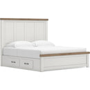 Size_King --  Savonport B4615B13 King Panel Bed with Storage IMAGE 1