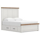  Size_Queen -- Signature Design by Ashley Savonport Panel Bed with Storage IMAGE 2