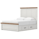  Size_Queen -- Signature Design by Ashley Savonport Panel Bed with Storage IMAGE 3