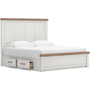  Size_King --  Savonport B4615B15 King Panel Bed with Storage IMAGE 4