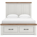  Size_Queen -- Signature Design by Ashley Savonport Panel Bed with Storage IMAGE 3
