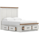  Size_Queen -- Signature Design by Ashley Savonport Panel Bed with Storage IMAGE 4