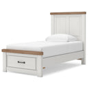  Size_Twin --  Savonport B4615B5 Twin Panel Storage Bed IMAGE 2
