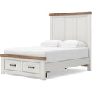  Size_Full --  Savonport B4615B6 Full Panel Storage Bed IMAGE 7