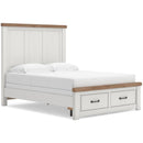  Size_Queen --  Savonport B4615B7 Queen Panel Storage Bed IMAGE 1