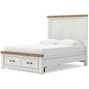  Size_Queen --  Savonport B4615B7 Queen Panel Storage Bed IMAGE 7