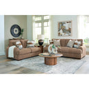  Manufacturer Color_Pecan -- Signature Design by Ashley Jayne Park Stationary Fabric Loveseat IMAGE 6