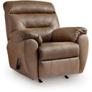  Manufacturer Color_Biscotti  -- Signature Design by Ashley Elksworth Rocker Leather Look Recliner IMAGE 1